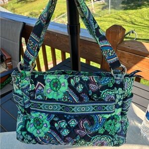 Vera Bradley Stephanie Shoulder Bag in retired Blue Rhapsody